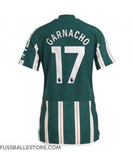Günstige Manchester United Alejandro Garnacho #17 Auswärtstrikot Damen 2023-24 Kurzarm